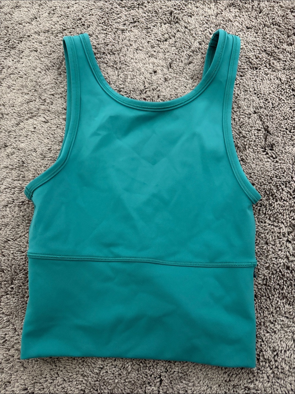 lululemon athletica High Neck Align Teal Tank Top